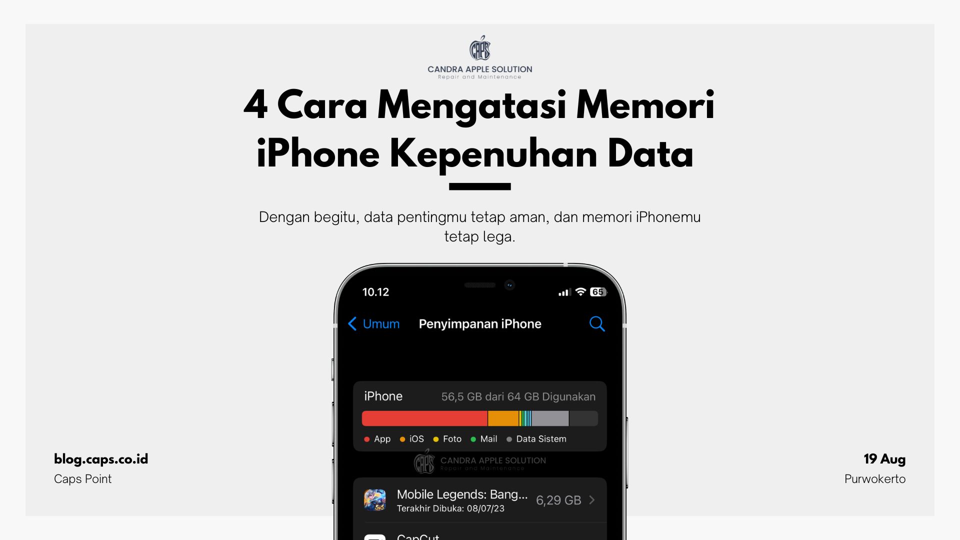 4 Cara Mengatasi Memori iPhone Kepenuhan Data