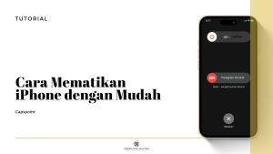 Cara Mematikan iPhone dengan Mudah