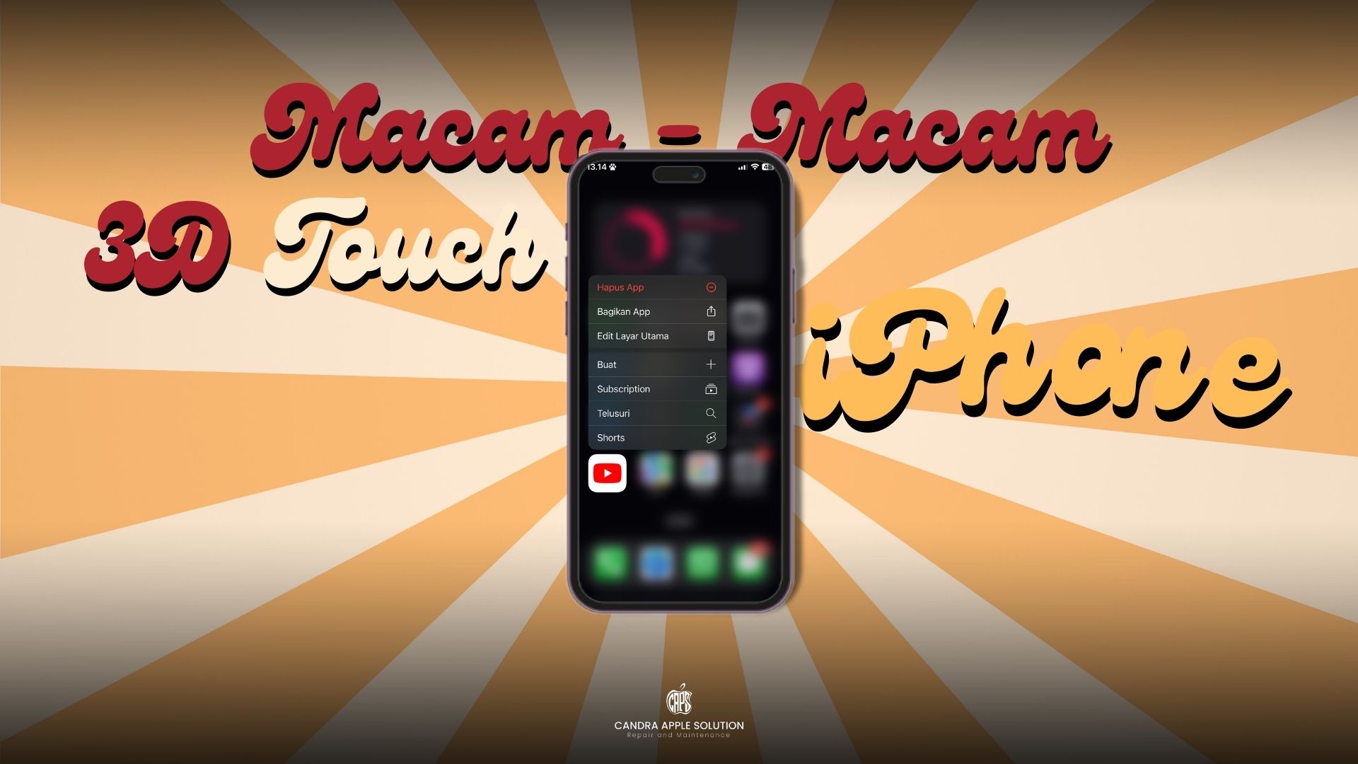 Macam-macam touch di iPhone