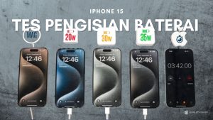 Tes Pengisian Baterai iPhone 15 Pro