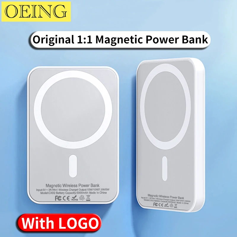 Original 1:1 Magsafe Powerbank 10000mAh Magnetic Wireless Power
