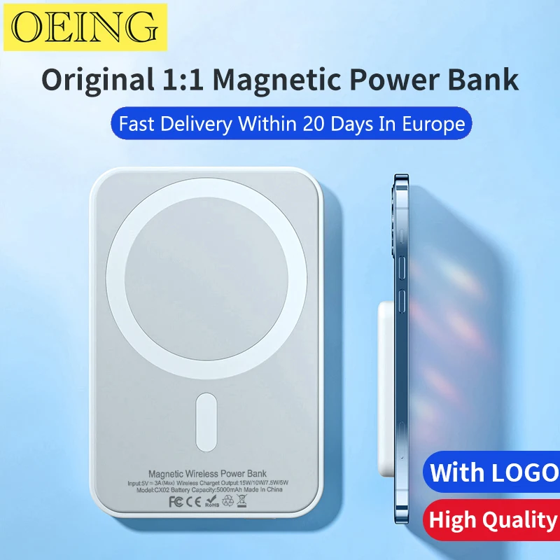 Magsafe Power Bank For iPhone 15 14 13 12 Apple Watch AirPods Portable  Wireless Charger Magnetic Powerbank External Battery Pack - Capspoint