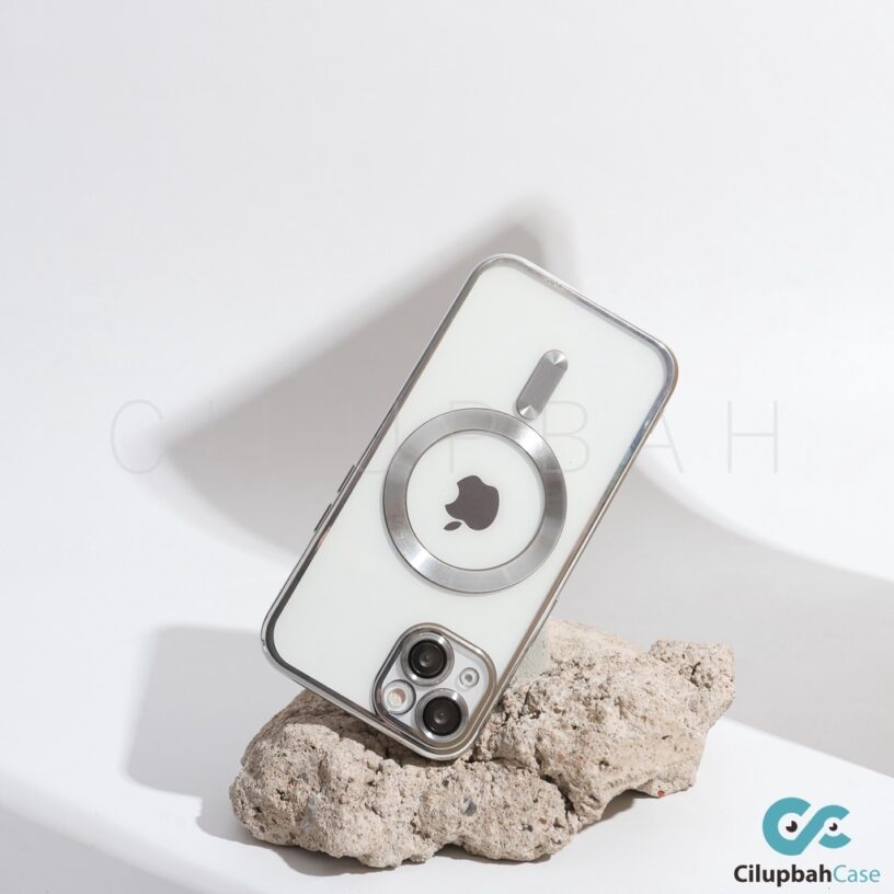 Clear Magsafe Electroplating LensGuard Case for iPhone 11 12 13 14+ 14 Plus Pro Max - Gambar 3