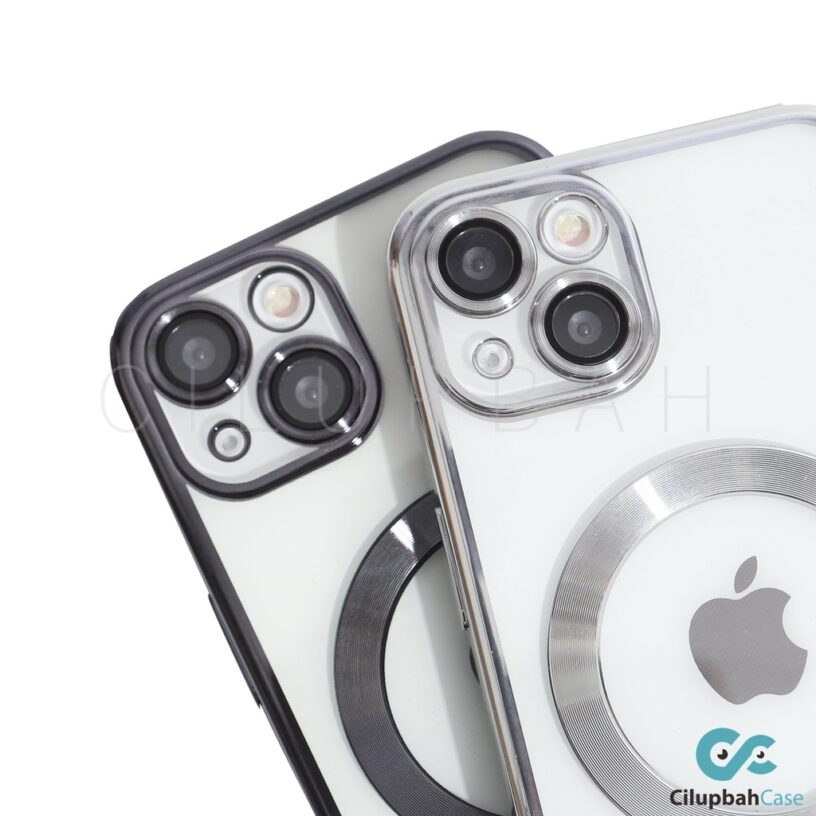 Clear Magsafe Electroplating LensGuard Case for iPhone 11 12 13 14+ 14 Plus Pro Max - Gambar 5