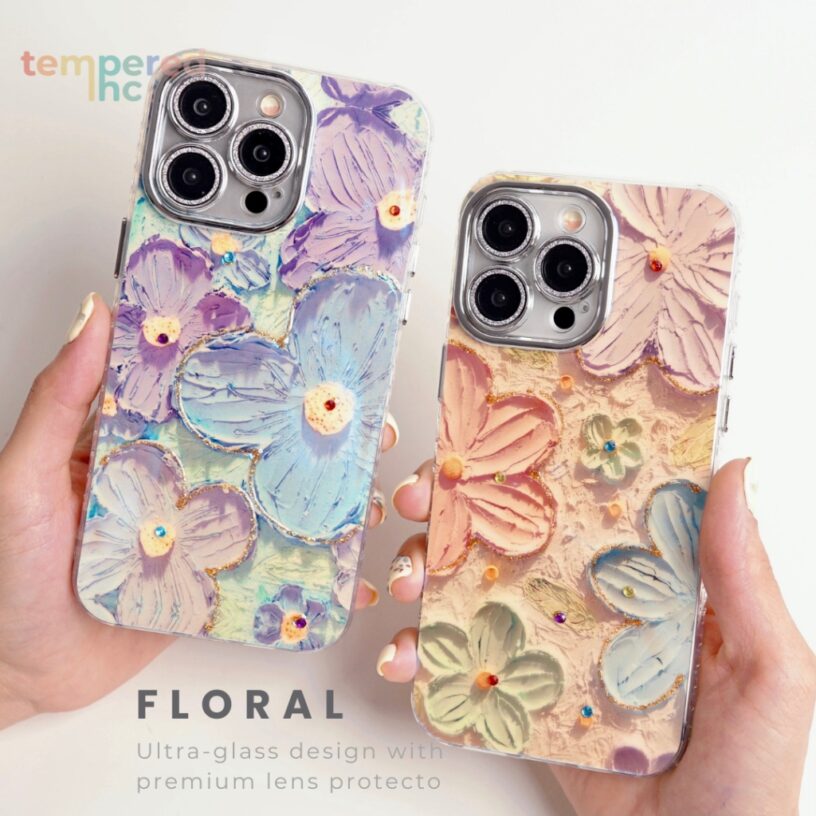 FLORAL Case Iphone Compatible for IP 11 11pro 11promax ip12 12pro 12promax 13 13pro 13promax 14 14pro 14promax ip 15 15pro 15promax Casing pelindung handphone