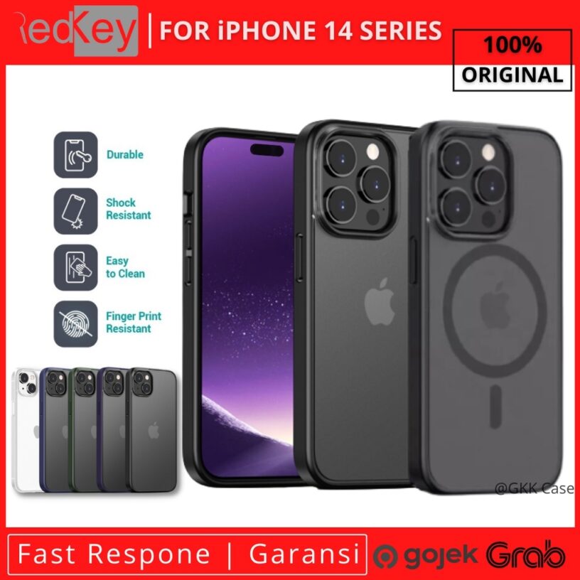 Redkey Case iPhone 15 / iPhone 14 Plus / iPhone 14 Pro / iPhone 14 15 Pro Max Acrylic Frosted Matte Version