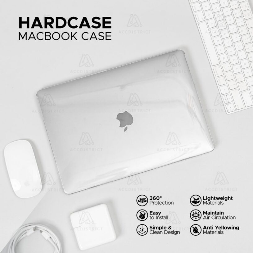 MacBook Case Clear / Bening / Transparan | Air Pro 11 13 14 15 16 Inch M1 M2 Hardcase Touchbar Retina 2017 2018 2019 2020 2021 2022 - Gambar 2