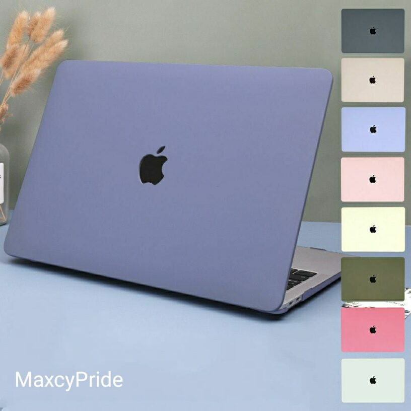 Macbook Case Pastel Matte Candy Color For NEW AIR PRO M1 M2 11 12 13 Premium Soft Feel Casing Pelindung Mac Book Retina Air13Navy Pink Grey - Gambar 2