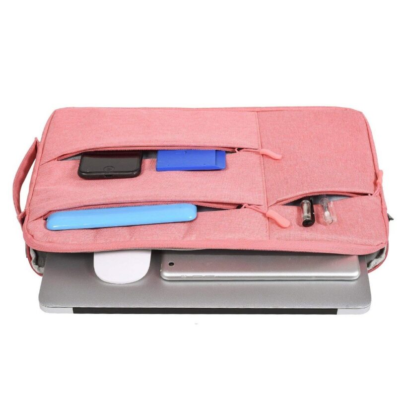 Tas Laptop Macbook Softcase Jinjing Pocket Nylon Waterproof Size 13 - 14 inch - Gambar 6