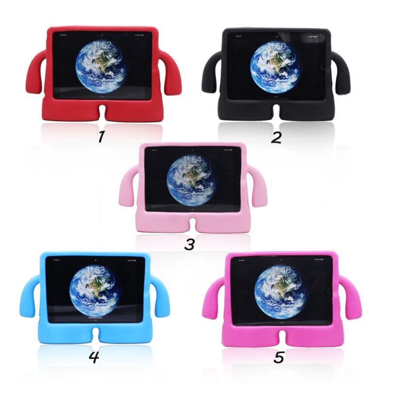 Silikon Case Anak iPad Mini 6 Mini 1/2/3/4 2/3/4 Pro 9.7/Air 1/Air 2 Pro 10.5 Pro 11 Inch Free Standing Shockproof Silikon Cover Kids - Gambar 4