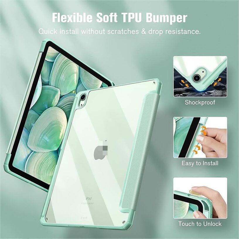 Goojodoa Versi upgrade Casing for iPad Air 4 Air 5 Case for iPad 9th Generation Case for iPad Pro 11 12 9 Cover Air 5 2022 10&rdquo2 8th 10th 9 Generation Case - Gambar 5