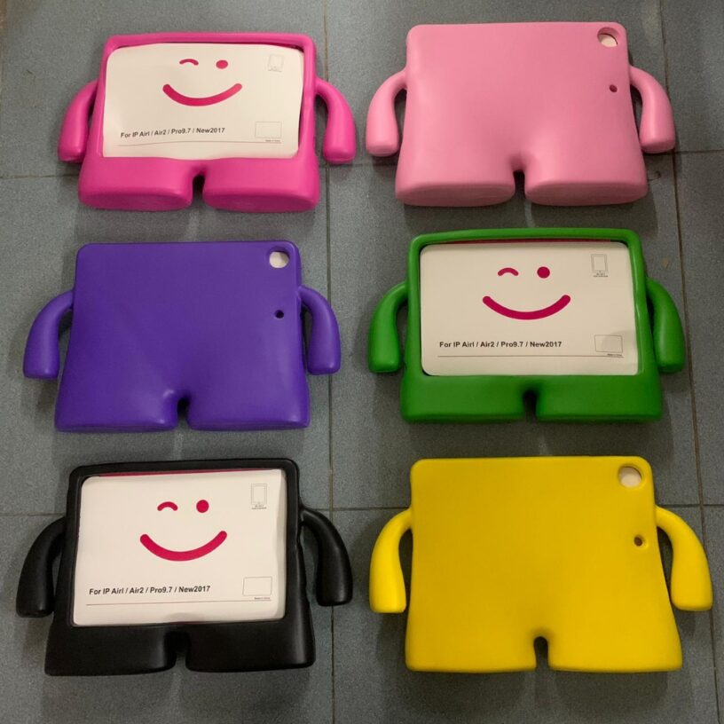 IPad Cover Anak Tangan 2 3 4 Mini 1 2 3 4 Air 1 / Air 2 Anak Standing Case Cover - iPad Shockproof Kids Children Lucu Unik - Gambar 2