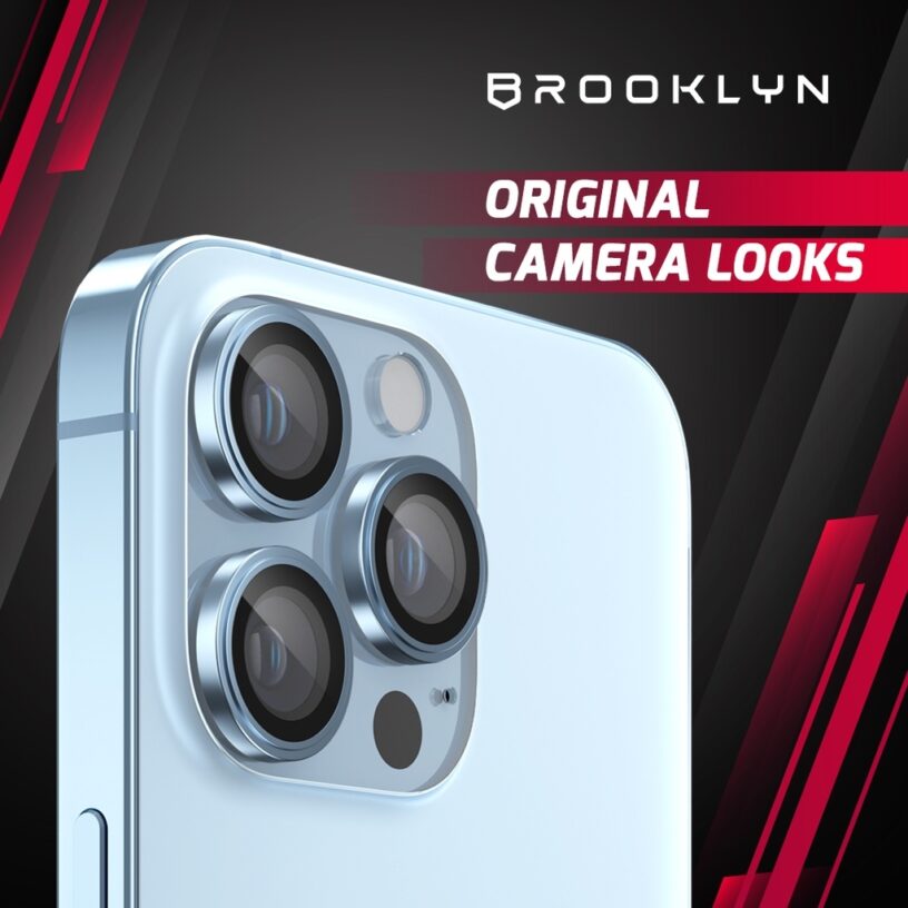 Brooklyn Back Alloy Camera iPhone 15 14 13 12 11 Pro Max Mini High Quality Back Camera Tempered Glass - Gambar 9