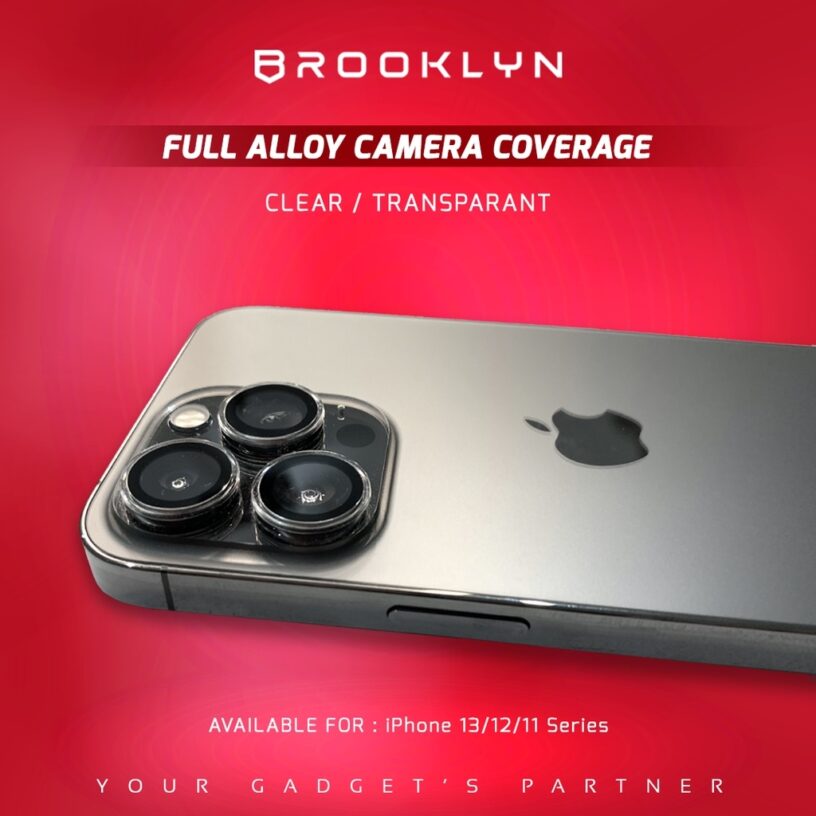 Brooklyn Back Alloy Camera iPhone 15 14 13 12 11 Pro Max Mini High Quality Back Camera Tempered Glass - Gambar 10