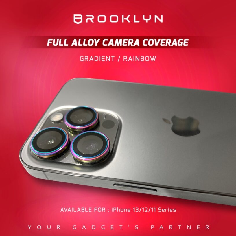 Brooklyn Back Alloy Camera iPhone 15 14 13 12 11 Pro Max Mini High Quality Back Camera Tempered Glass - Gambar 12