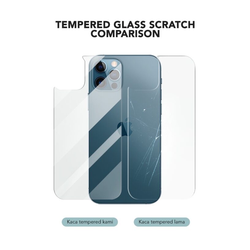 AMINO Fullset Depan Anti Dust Glass + Back Glass + Kamera Glass Untuk Iphone 14 Pro Max 14 Plus 13 Pro Max 12 Pro Max 11 Pro Max XR XS MAX X Tempered Glass Anti Gores - Gambar 7