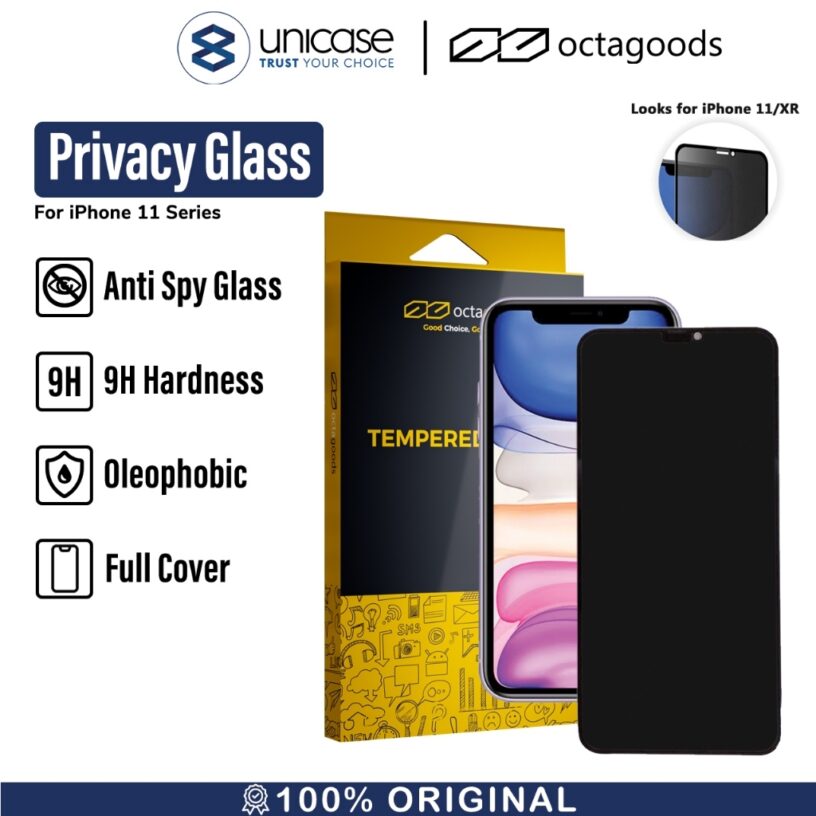 Tempered Glass Anti Spy iPhone 11 Pro Max / XS Max / XS / XR / X OCTA Privacy