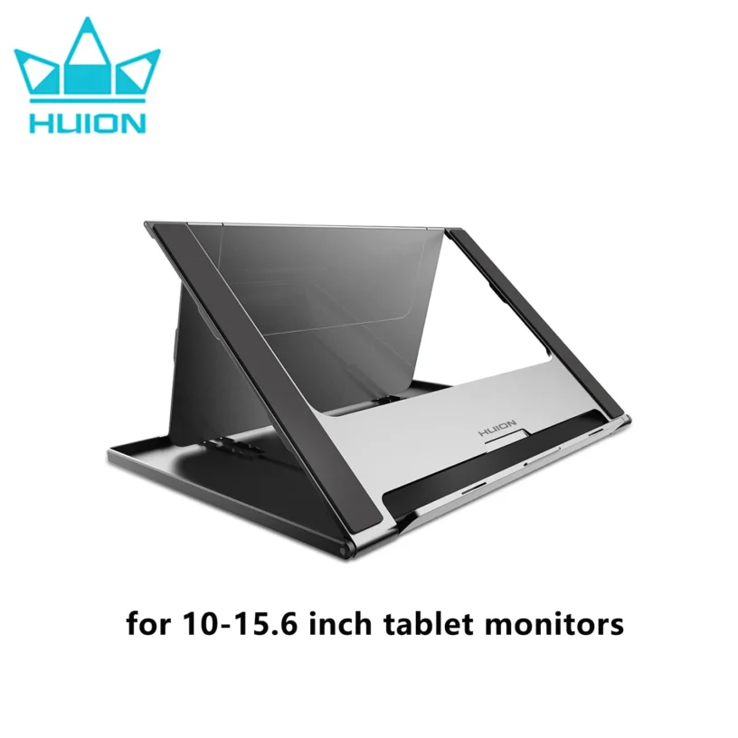 Huion ST200 Adjustable Monitor Stand for 10-15.6 Inch Tablets Portable Metal Multi-angle Support Laptop Pen Display Light Pad