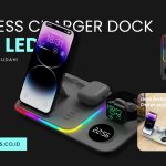 Wireless Charger Dock LED 5 In 1