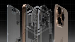 Gambar perubahan desain internal iPhone 16 untuk kemudahan perbaikan