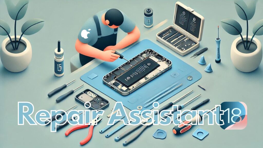 Tampilan fitur Repair Assistant iOS 18 di iPhone