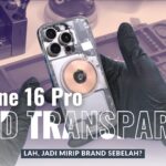 iPhone 16 Pro dengan mod transparan menampilkan komponen internal secara estetis