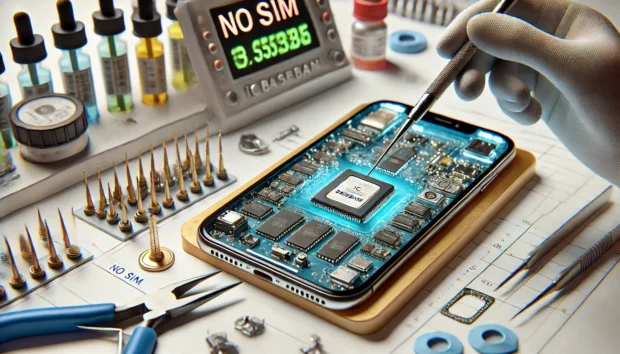 Ilustrasi IC Baseband pada iPhone