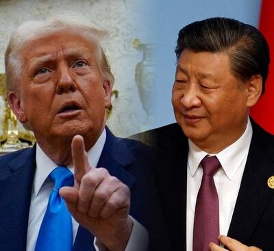 foto kolase presiden as donald trump dan presiden china xi jinping reuters 169