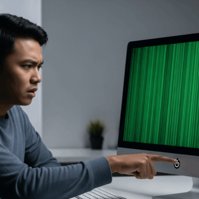 Solusi iMac Layar Bergaris
