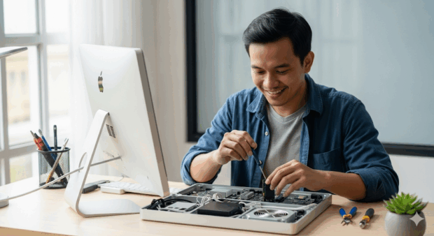 iMac SSD tidak terdeteksi
