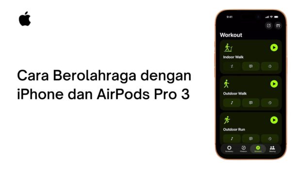 Cara Berolahraga dengan iPhone dan AirPods Pro 3