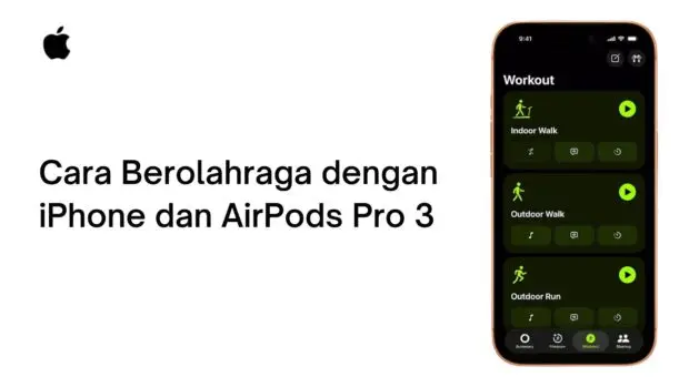 Cara Berolahraga dengan iPhone dan AirPods Pro 3